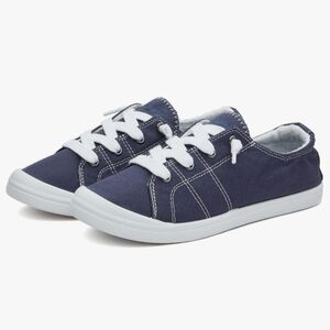 Sowift Women's Low-Top Canvas Fashion Slip-On Sneakers Casual Walking Shoes